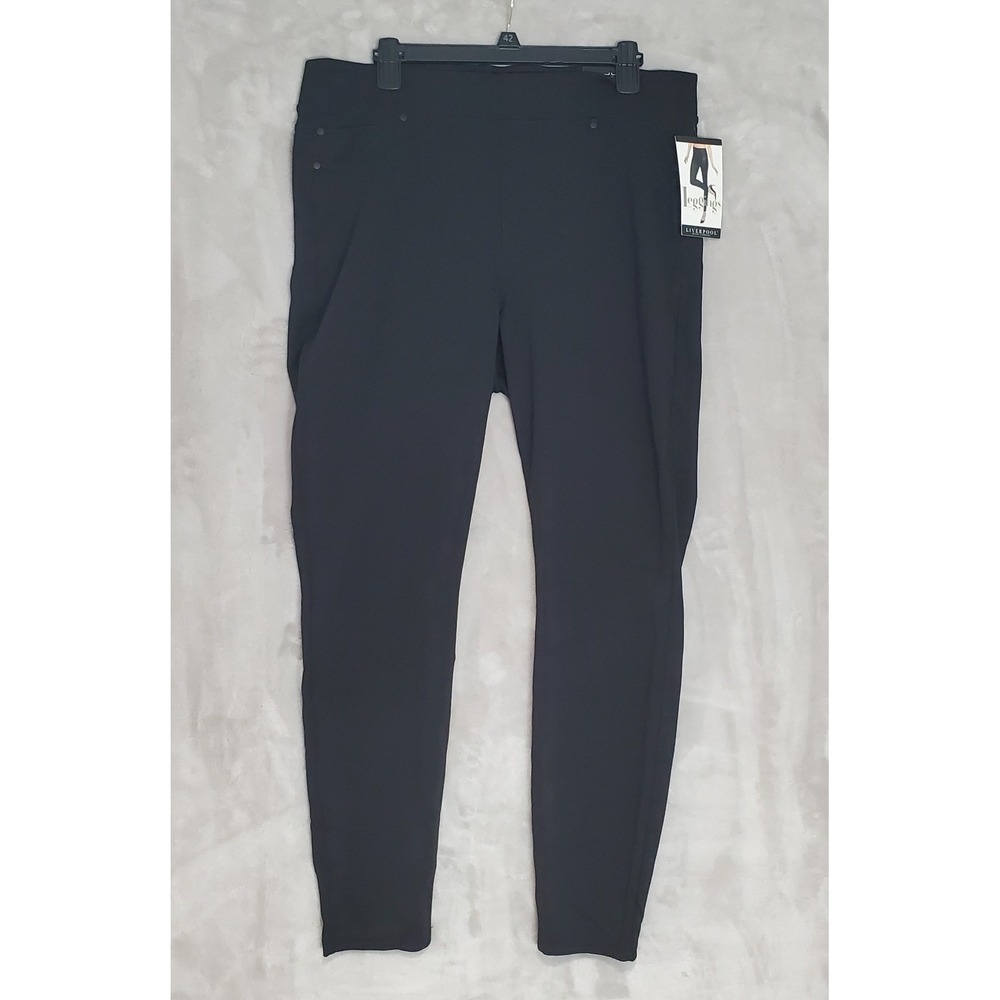 Liverpool Leggings Pants Womens 18W Plus Skinny  Stretch Jegging Black Ponte NWT